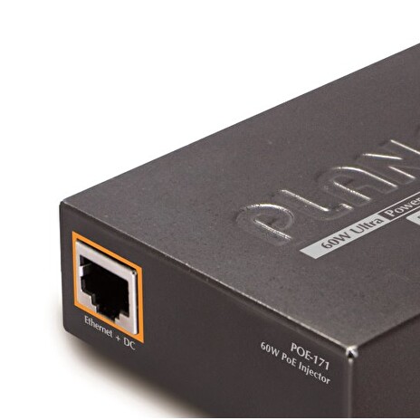 PLANET POE-171 Injektor 1x 802.3ath Gigabit Ultra PoE, 60w, externí napájení