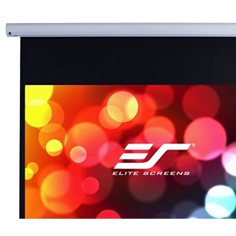 ELITE SCREENS plátno elektrické motorové 100" (254cm)/ 16:9/ 124,5×221,5cm/ case bílý/ 24" drop/ MaxWhite FG