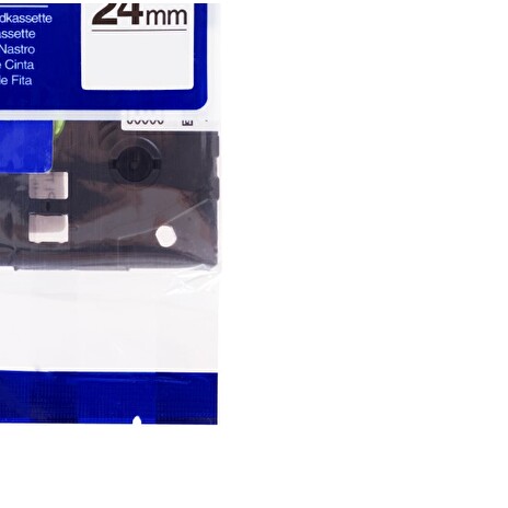 PRINTLINE kompatibilní páska s Brother TZE-D51, 24mm, černý tisk/signálně zelený podklad