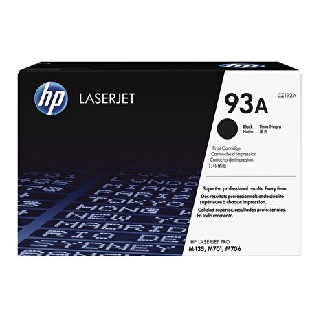 CZ192A Čierna originálna tonerová kazeta HP 93A LaserJet