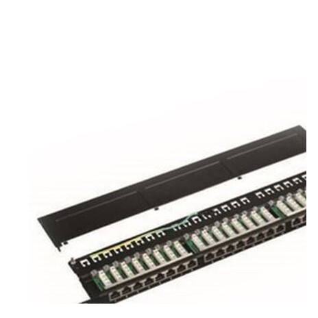 DATACOM Patch panel 19" STP 24 port CAT5E LSA 1U BK (3x8p) / VL