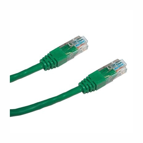 DATACOM Patch kabel UTP CAT5E 1m zelený