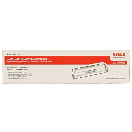 OKI originál tonerová kazeta 43979202/ B430/ B440/ MB470/ 7.000/ Černá