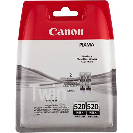 Canon PGI-520BK Twin Pack (PGI520BKTWIN) - inkoust černý pro Canon Pixma MP540, MP6x0