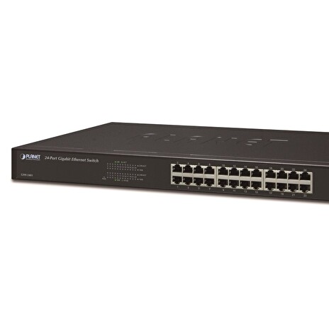 PLANET GSW-2401 Switch 24 x 10/100/1000, kov, rack, bez managementu