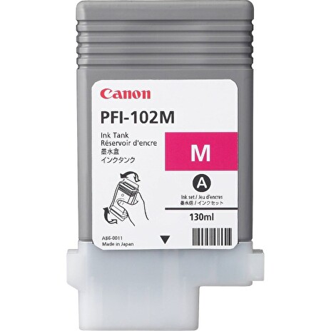 Canon cartridge PFI-102M iPF-500, 60x0, 70xx, LP-xx (PFI102M)/magenta/130ml