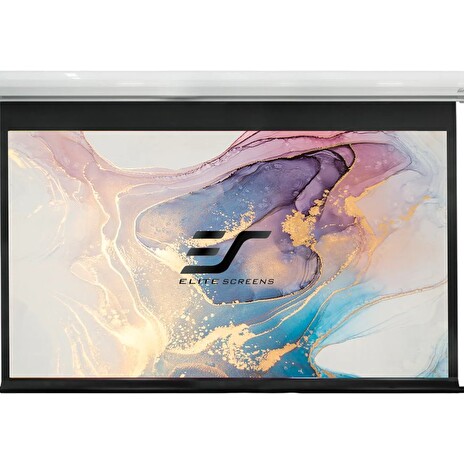 ELITE SCREENS plátno elektrické motorové 84" (213,4cm)/ 16:9/ 104,6×185,9cm/ case bílý/ 12" drop/ Fiber Glass