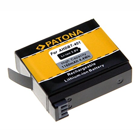 PATONA baterie pro videokameru GoPro Hero 4 AHDBT-401 1160mAh Li-Ion