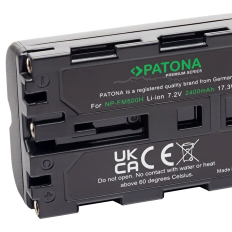 PATONA baterie pro foto Sony NP-FM500H 2400mAh Li-Ion Premium