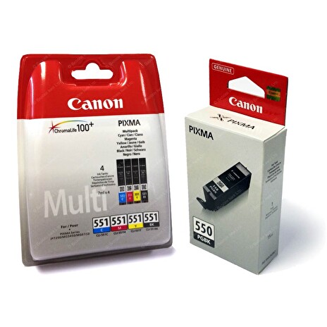 Canon BJ CARTRIDGE PGI-550/CLI-551 PGBK/C/M/Y/BK/GY Multi Pack