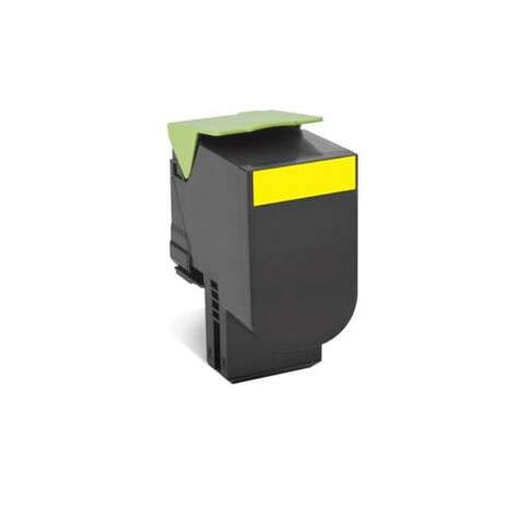 Lexmark 802HY CX410, CX510, Yellow High Yield Return Program Toner Cartridge 3k