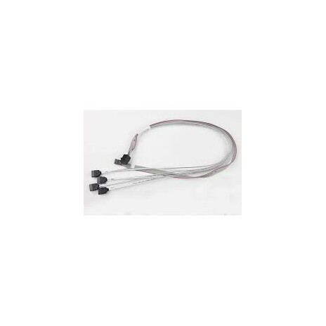 SUPERMICRO Cross-over Mini SAS HD (SFF-8643) to 4 SATA w/SB, S. 55cm. 30AWG