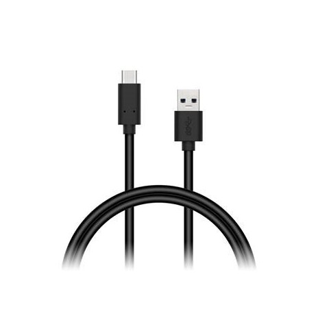 CONNECT IT Wirez USB C (Type C) - USB, tok proudu až 3A !,černý, 1 m