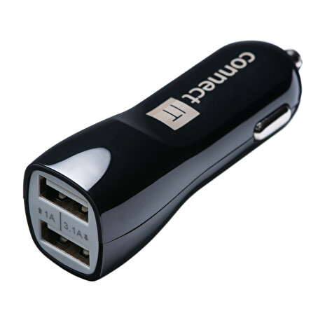 CONNECT IT USB PREMIUM nabíječka univerzální do auta (2x USB 3,1A a 1A., autoadaptér CL)