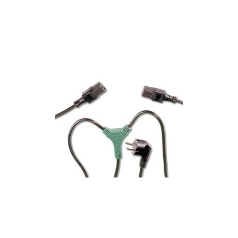 PremiumCord Kabel síťový 230V, Y-kabel přívodní M-2x F