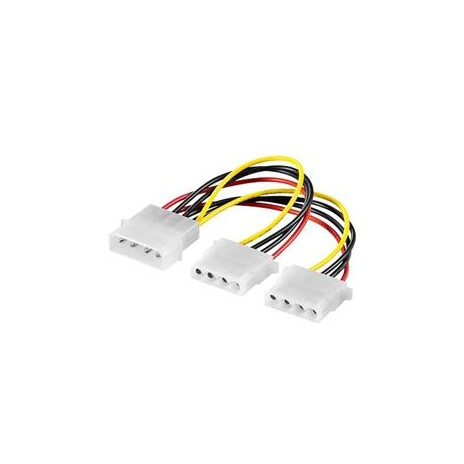 PREMIUMCORD Kabel napájecí HDD 5,25"-2x5,25" (molex)