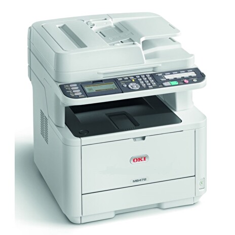 OKI MB472dnw CB MFP A4, 33 str/min, COPY/PRINT/SCAN/FAX, 1200x1200, 512MB RAM, USB, NET, Duplex