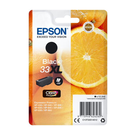 Ink Epson Singlepack Black 33XL Claria Premium Ink