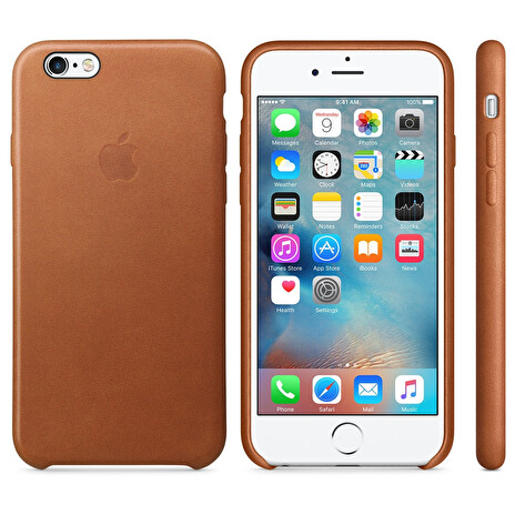 Apple kožený kryt na iPhone 6s sedlově hnědý