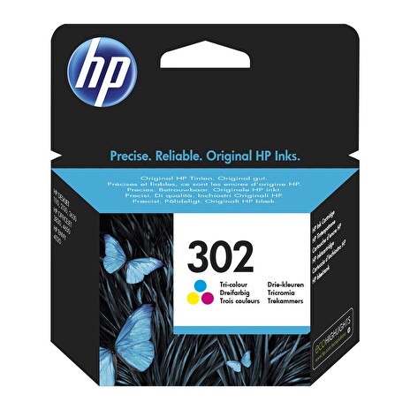 HP F6U65AE - inkoust tříbarevný číslo 302 pro HP Deskjet 1110/2130/3630, 165str
