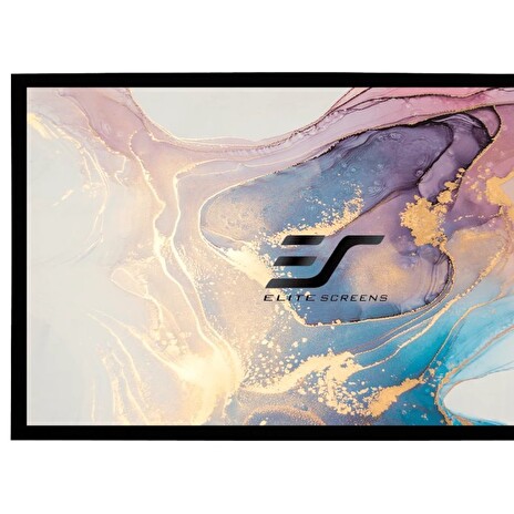 ELITE SCREENS plátno v pevném rámu 110" (279,4cm)/ 16:9/ 136,9×243,5cm/ gain 1.1/ rám černý 6cm