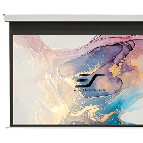 ELITE SCREENS plátno elektrické motorové stropní 100" (254cm)/ 16:9/ 124,5×221,4cm/ gain 1.1/ 12" drop