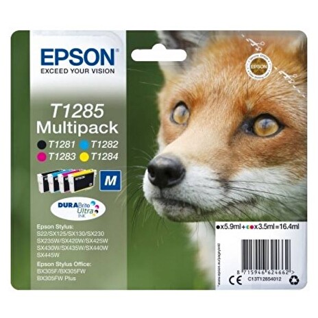 Inkoust Epson T1285 Multi Pack | Stylus S22/SX125/SX425W/BX305F