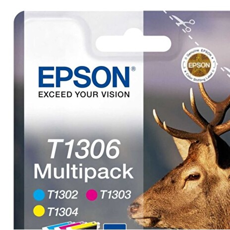 Epson inkoustová náplň/ Multipack T1306 DURABrite Ultra Ink/ 3x barvy