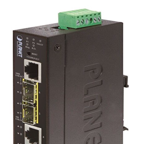 Planet IGS-5225-4T2S průmyslový L3 switch, 4x1Gb, 2x2.5Gb SFP, dual 12-48VDC, -40~75°C, IP30