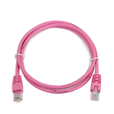 Gembird Patch kabel RJ45, cat. 5e, UTP, 2m, růžový