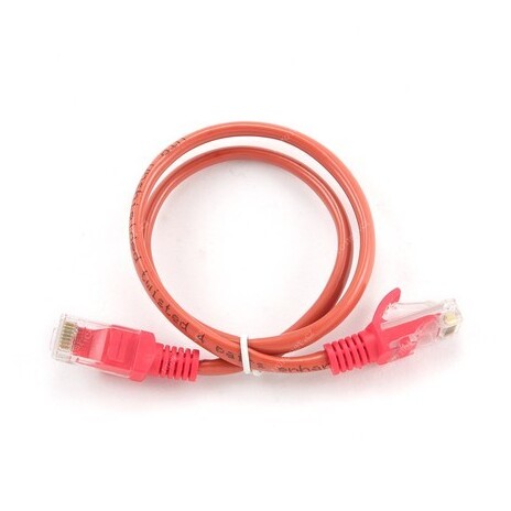 Gembird Patch kabel RJ45, cat. 5e, UTP, 0.25m, červený