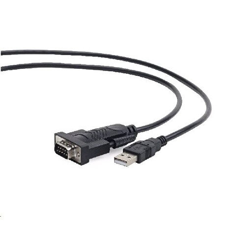 GEMBIRD CABLEXPERT Kabel adapter USB-serial 1,5m 9 pin (com), černý