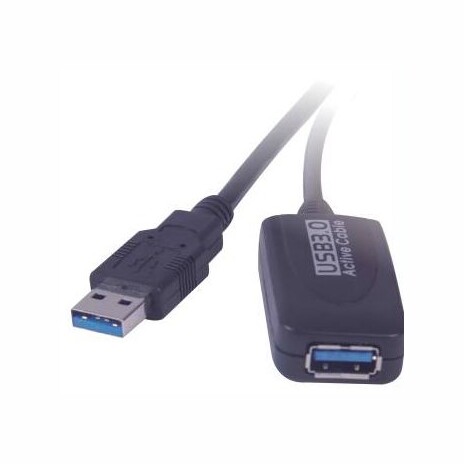 PremiumCord USB 3.0 repeater a prodlužovací kabel A/M-A/F 5m