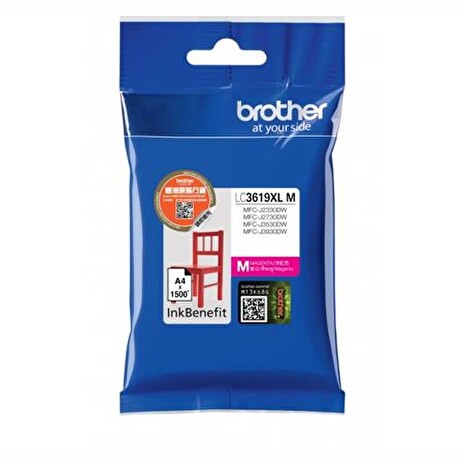 BROTHER INK LC-3619XLM purpurový, magenta - 1300stran, J2330, J3530, J3930