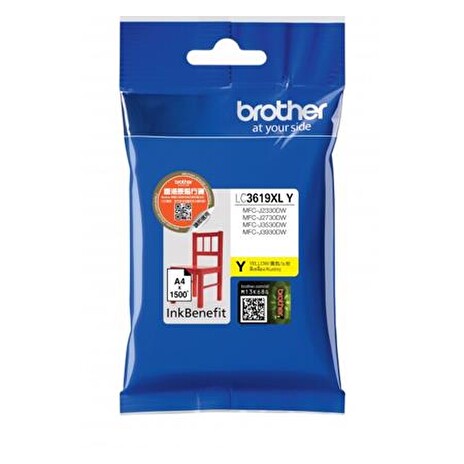 BROTHER INK LC-3619XLY žlutý, yellow - 1300stran, J2330, J3530, J3930