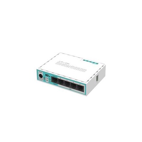 MikroTik Router +L4, 64MB RAM, 850MHz, 5x LAN, PoE in; desktop