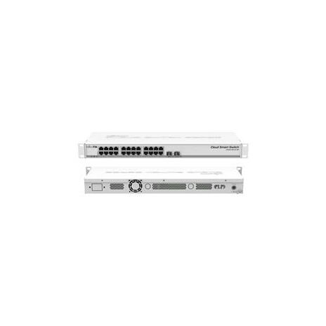 MikroTik Switch Cloud Smart 24x Gbit LAN, 2x 10Gb SFP+ port, SwOS; rack
