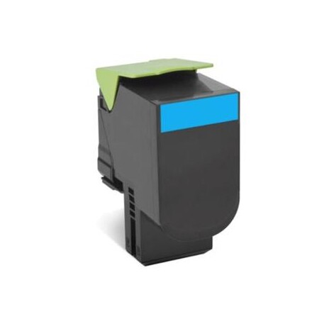 Lexmark 802HC CX410, CX510, Cyan High Yield Return Program Toner Cartridge 3k