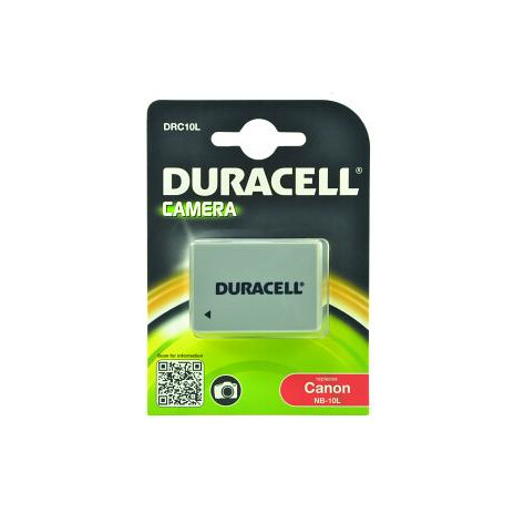 DURACELL Baterie - DRC10L pro Canon NB-10L, černá, 820 mAh, 7.4 V