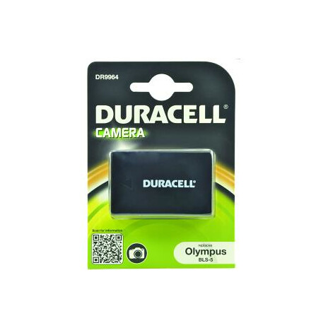 DURACELL Baterie - DR9964 pro Olympus BLS-5, šedá, 1000 mAh, 7.4V