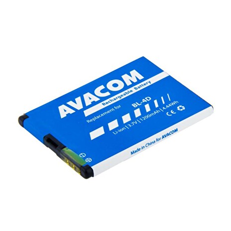Baterie AVACOM GSNO-BL4D-S1200A do mobilu Nokia E7, N8 Li-Ion 3,7V 1200mAh (náhrada za BL-4D)