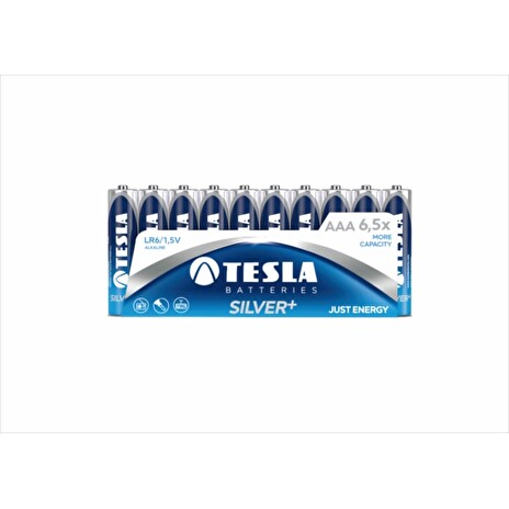 Tesla alkaline Silver+ baterie AAA LR3, 10pcs/pack