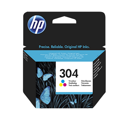 HP 304 - Tříbarevná - originál - blistr - inkoustová cartridge - pro Deskjet 3720, 3721, 3723, 3730, 3732, 3733, 3752