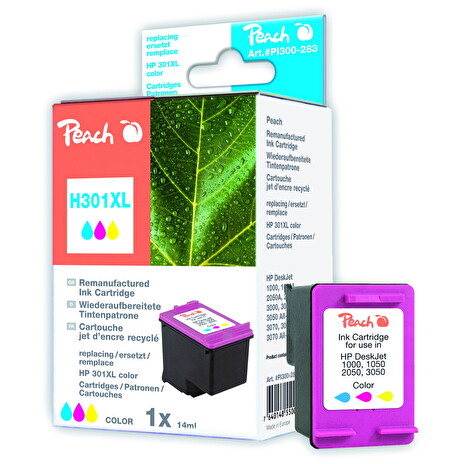 Inkoust Peach CH564EE No.301XL kompatibilní barevný PI300-283 pro HP DJ 1000, 1050, 1055, 2050, 2510, 3000, 3050, 3052