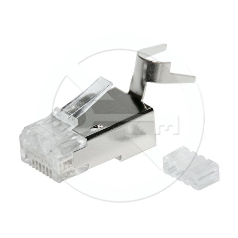 Konektor RJ45 CAT6A STP 8p8c stíněný, drát 100 ks