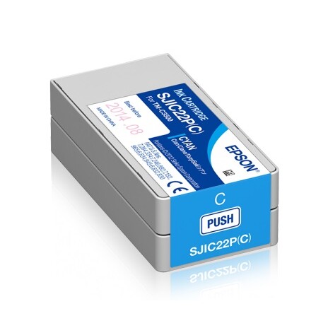 Epson SJIC22PC - inkoust cyan (azurová) pro tiskárnyTM-C3500