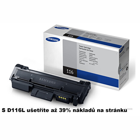 Samsung MLT-D116S/ELS tonerová kazeta pre tlačiareň M2625/2825, M2675/2875/2885 (1200 stran)