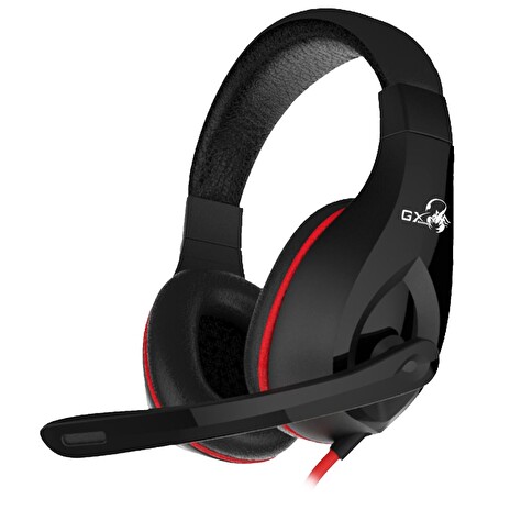 GENIUS GX Gaming - sluchátka, nahlávního typu, mikrofon, jack 3.5mm, 20Hz - 20kHz, černá