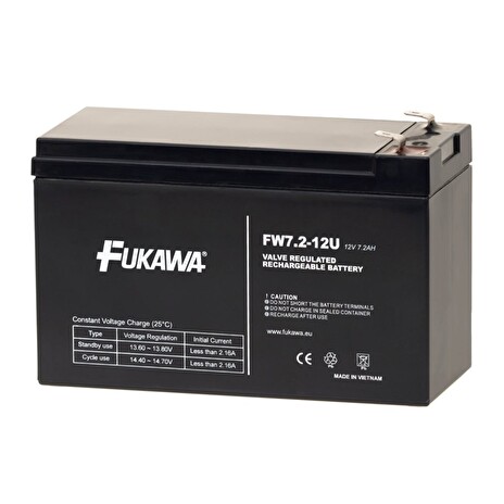 FUKAWA olověná baterie FW 7,2-12 F2U do UPS APC/ AEG/ EATON/ Powerware/ 12V/ 7,2 Ah/ životnost 5 let/ Faston F2