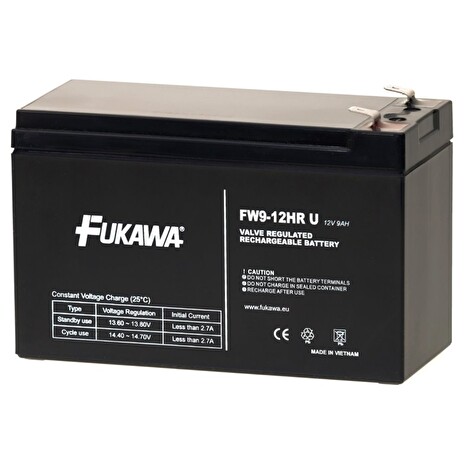 FUKAWA olověná baterie FW 9-12 HRU do UPS APC/ AEG/ EATON/ Powerware/ 12V/ 9Ah/ životnost 5 let/ Faston 250